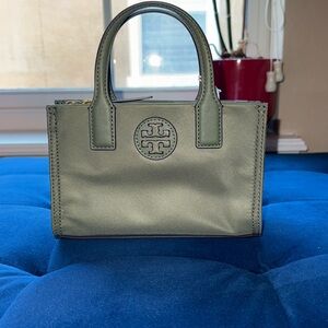 Tory Burch Ella Nylon Green Mini Bag with Adjustable Strap